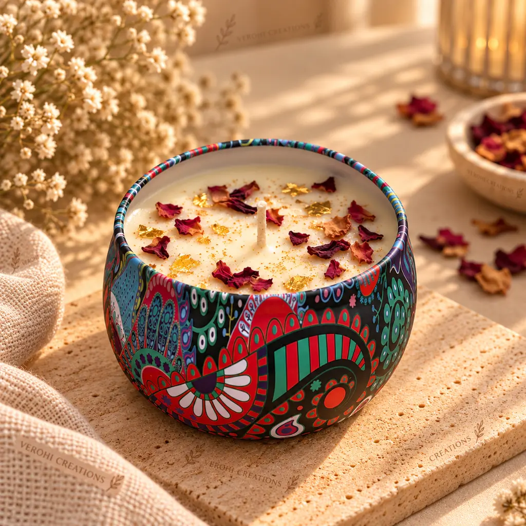 Verohi Creations Bohemian Candle Still Life.webp