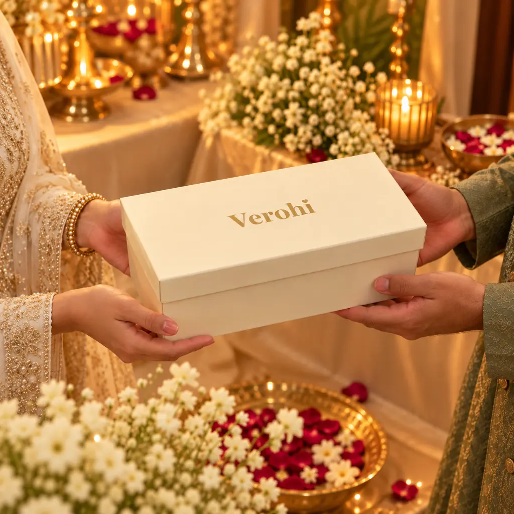 Candlelit Gift Exchange with Verohi Box.webp