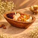 Golden Glow Wooden Bowl Candle.webp