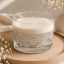 Crystal Glow Candles | Glass Candles with Floating Crystal Detailing