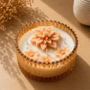 Mythic Floral Candle Jar | Luxury Floral Glass Candle Jar