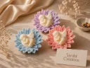 Angel Bloom Candle Set | Handcrafted Floral Cherub Candle Collection