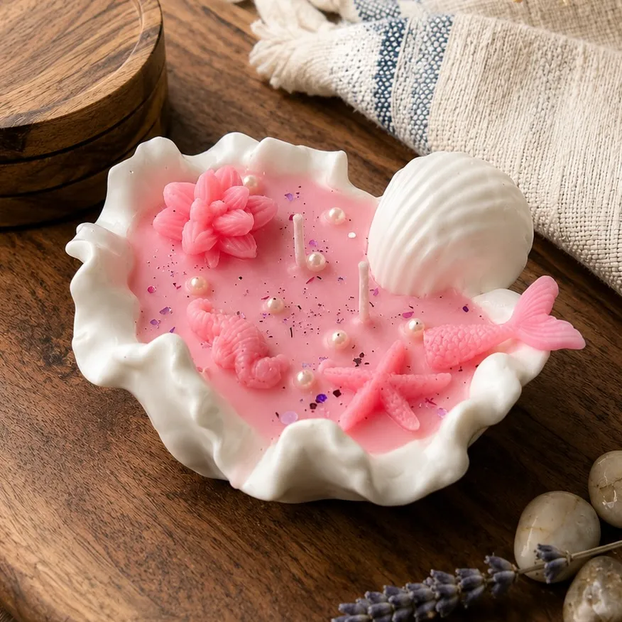 Mermaid Lagoon Candle | Handcrafted Ocean-Inspired Decorative Candle