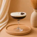 Espresso Martini Candle | Realistic Coffee Cocktail Candle in Coupe Glass