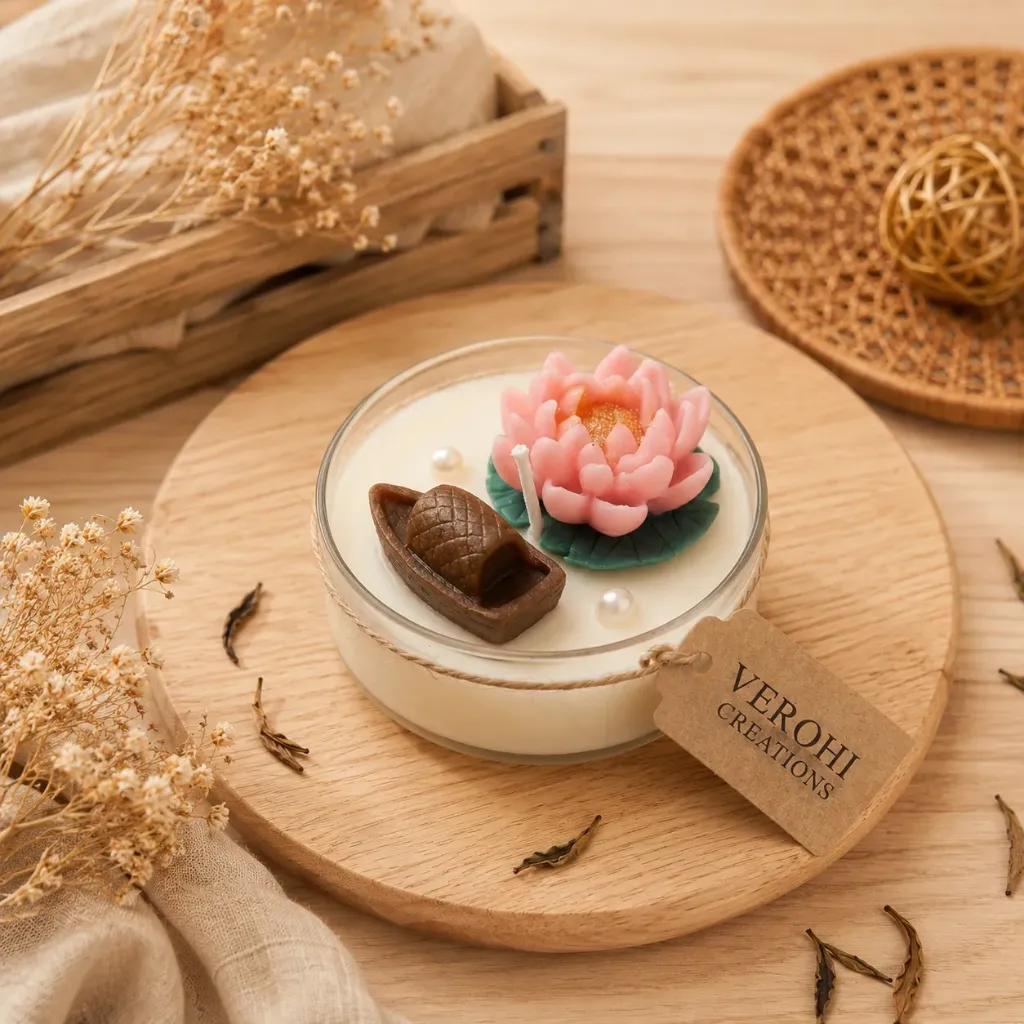 Lotus Pond Jumbo Tealight Candle