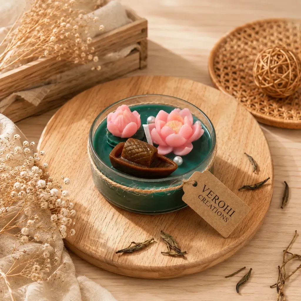 Lotus Pond Jumbo Tealight Candle