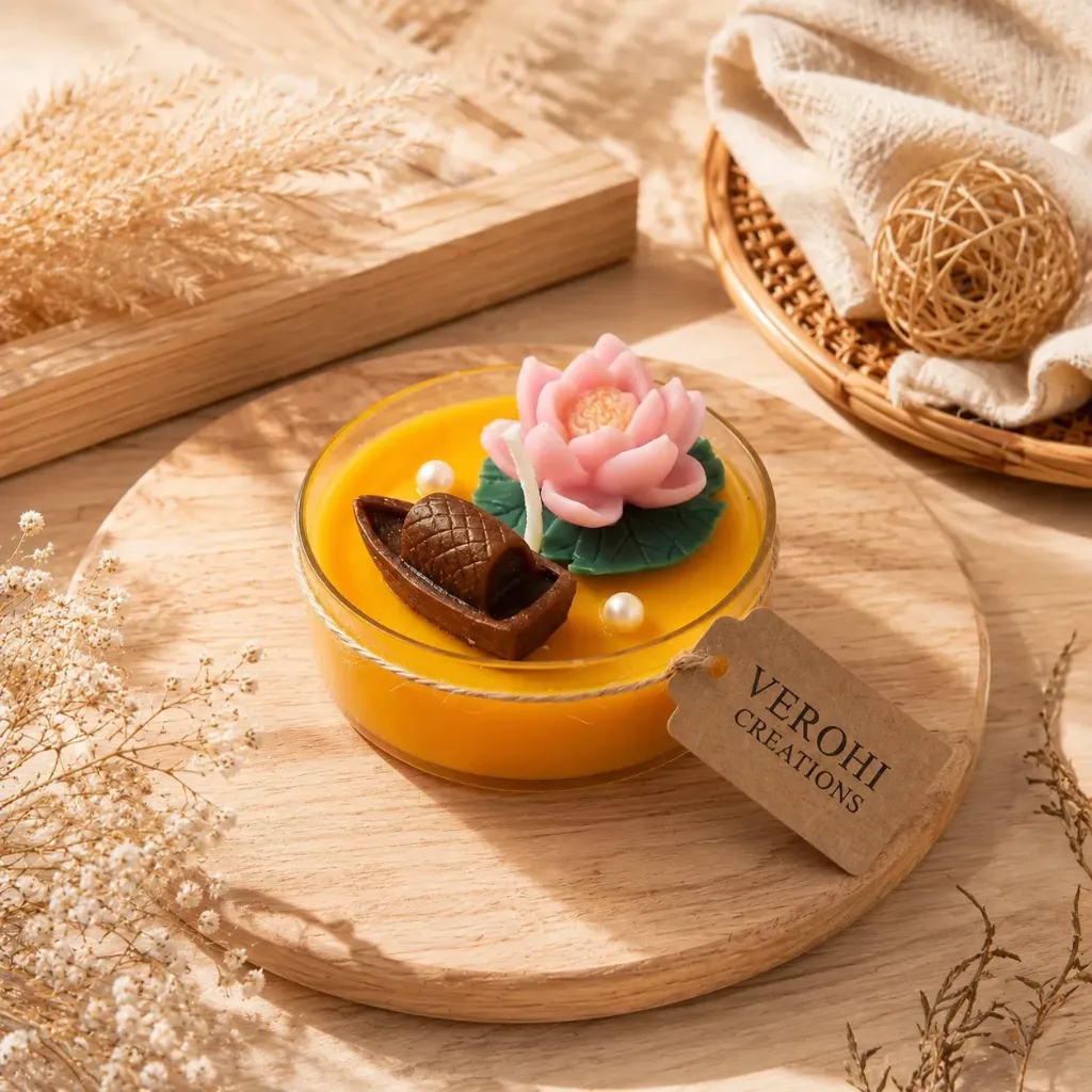 Lotus Pond Jumbo Tealight Candle