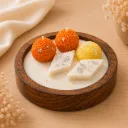5" Signature Mithai Wooden Urli Candle | Handcrafted Dessert-Inspired Candle