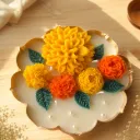 Marigold Blossom | 5.5" Metal Urli Candle