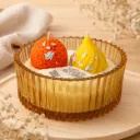 Festive Trio Dessert | 4" Glass Bowl Candle