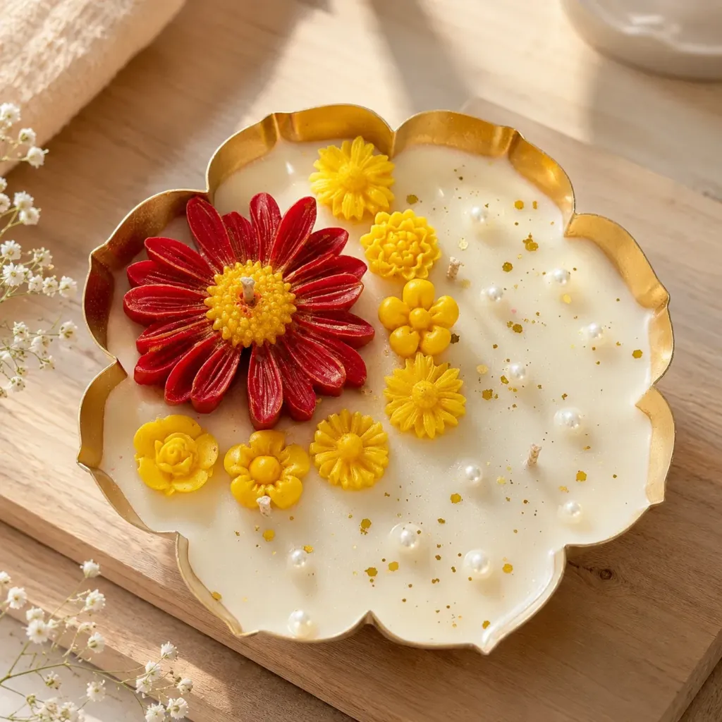 Daisy Garden | 5.5" Metal Urli Candle