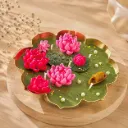 Verdure Lotus Pond | 5.5" Metal Urli Candle