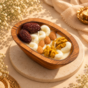 The Harvest Bowl | Handcrafted Wooden Bowl Dry Fruit Candle